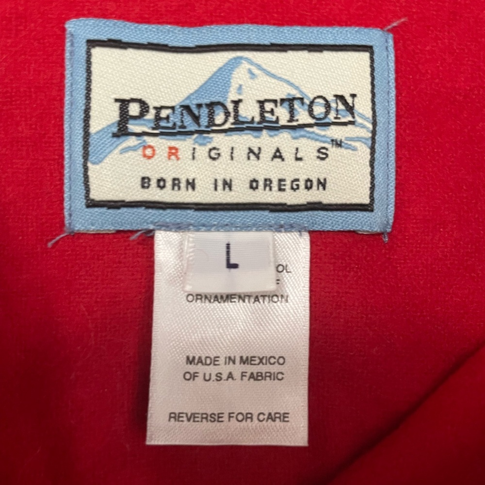 Pendleton Red Wool Buttondown - image 7
